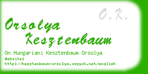 orsolya kesztenbaum business card